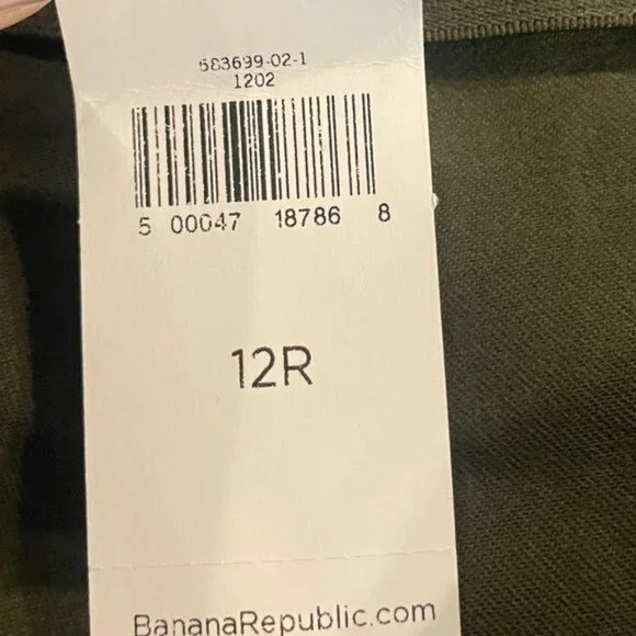 Banana Republic Sloan Legging Olive Green Size 12R Slim Fit Stretch Pants NWT - Picture 9 of 11